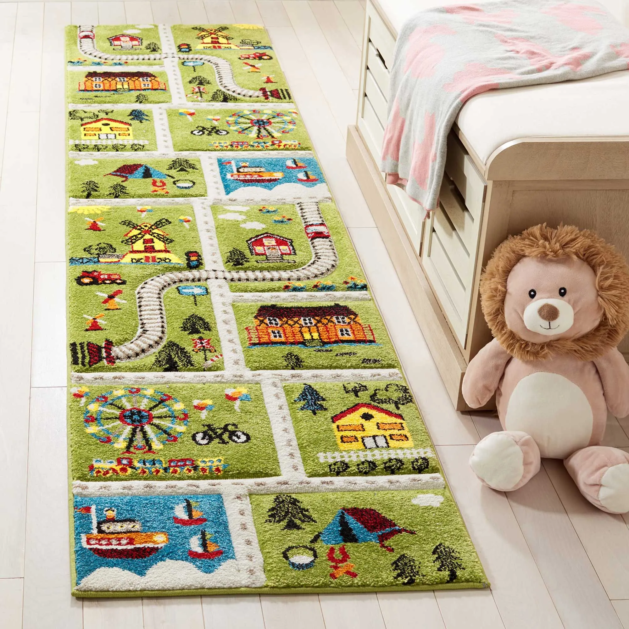 Speedy Kids Town Road Rug