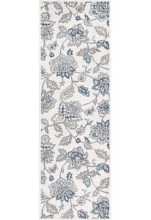 Ambient Floral Ivory Outdoor Rug