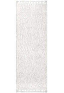 Lucy Cream Shaggy Moroccan Rug