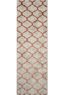 Loren Orange Moroccan Trellis Rug