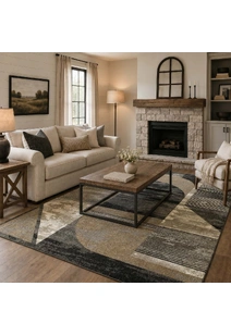 Mobi Modern Geometric Rug