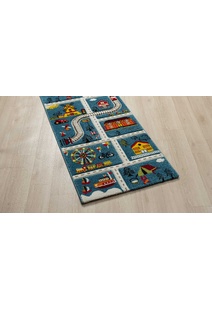 Speedy Kids Town Road Rug