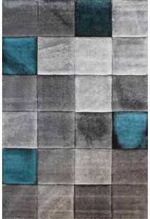 Lucia Square Pattern Rug LE22064-BS