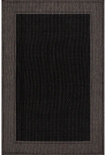 Soleil Beige Border Flatweave Rug