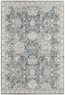 Aden Traditional Blue Floral Rug