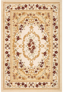 Axel Beige Traditional Floral Rug