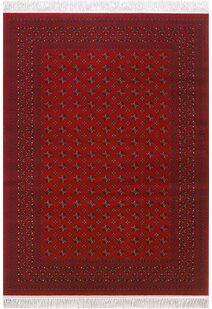 Red Afghan Tribal Geometric Rug