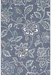 Ambient Blue Floral Rug AO215-B