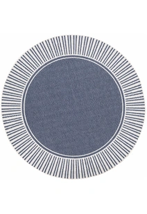 Ambient Blue Indoor Outdoor Rug(Size 200 x 200cm) ROUND