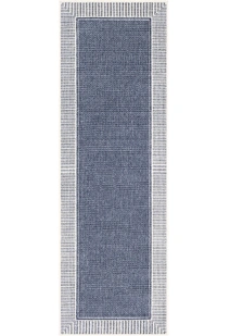 Ambient Blue Indoor Outdoor Rug(Size 230 x 67cm) RUNNER