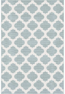 Ambient Teal Trellis Outdoor Rug