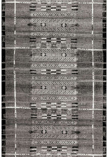 Aperto Black Tribal Pattern Rug