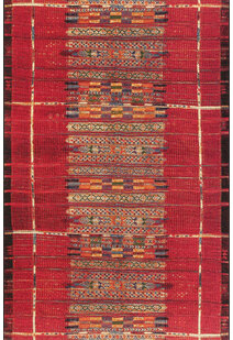 Aperto Red Tribal Pattern Rug