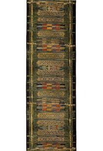 Aperto Green Tribal Pattern Rug(Size 300 x 80cm) RUNNER