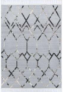 Ariel Moroccan Trellis Fringed Rug