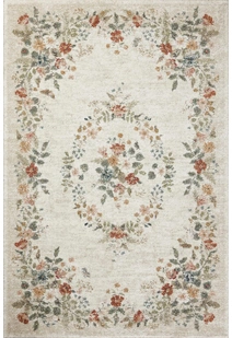 Aubusson Floral Rug AUB40010-W