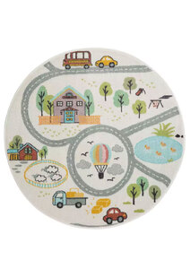 Candy Road Kids Round Rug