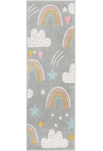Candy Rainbow & Clouds Kids Rug(Size 200 x 67cm) RUNNER