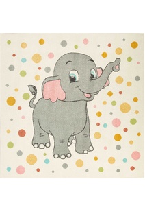 Candy Elephant Kids Rug CAN33333-W-SQ