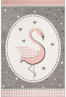Charlie Pink Flamingo Kids Rug