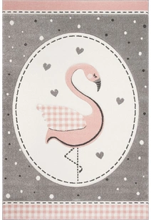 Charlie Pink Flamingo Kids Rug