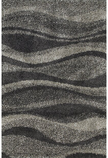 Ciro Grey Wavy Shaggy Rug