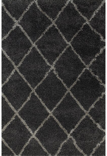 Ciro Black Moroccan Shaggy Rug