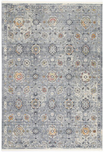 Darra Grey Transitional Floral Rug