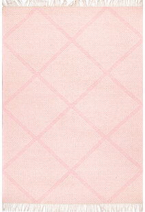 Dhurrie Pink Wool Rug DIRINGS-PW