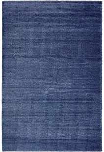 Dream Plain Blue Shaggy Rug