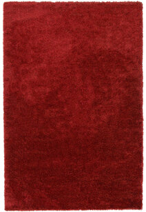 Dream Plain Red Thick Shaggy Rug