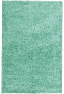 Dream Plain Green Thick Shag Rug