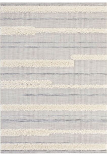 Evan Striped Multi Textured Rug