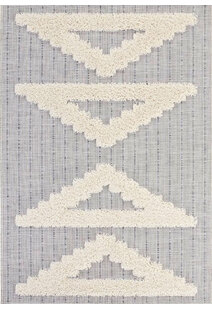 Evan Multi Texture Geometric Rug