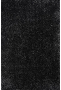 Elisa Silky Soft Black Shaggy Rug