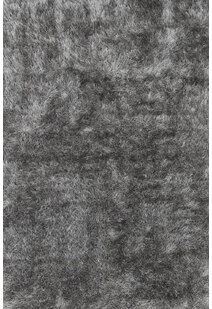 Elisa Plain Grey Thick Shaggy Rug