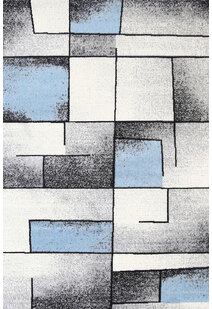 Emma Blue Modern Abstract Rug