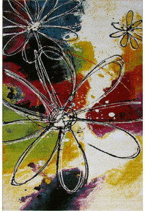 Ellen Modern Floral Abstract Rug