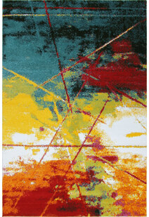 Ellen Multi Coloured Modern Rug