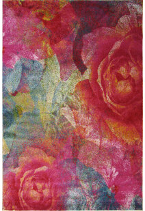 Ellen Modern Rose Flower Rug