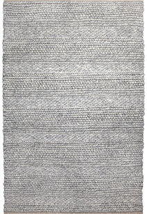Echo Grey Hand Braided Wool Rug
