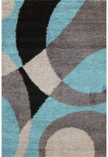 Moss Modern Abstract Shag Rug