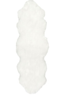 Fluffy White Fur Faux Sheepskin Rug