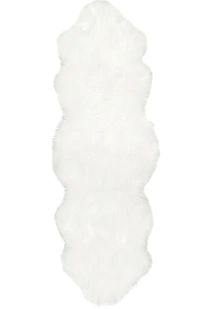 Fluffy White Fur Faux Sheepskin Rug