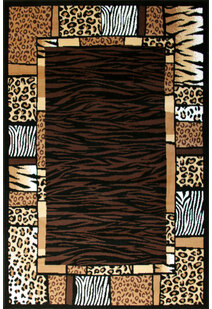 Gil Brown Animal Print Safari Rug