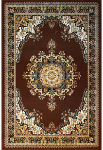 Gil Classic Brown Medallion Rug