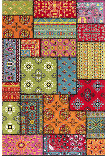 Grant Modern Patchwork Rug