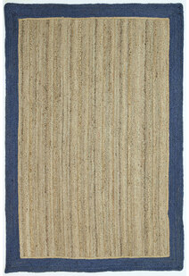 Harrold Navy Border Jute Rug