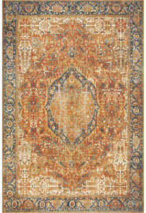 Heriz Red Oriental Medallion Rug