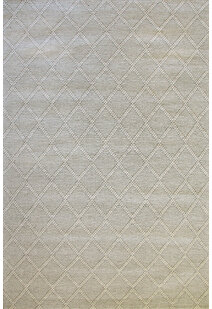 Harper Grey Diamond Wool Rug